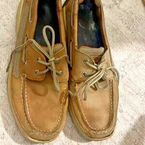 Sperry Intrepid Top Sider Leather Men's Boat Shoes Tan 777924 Size US 10 SALE